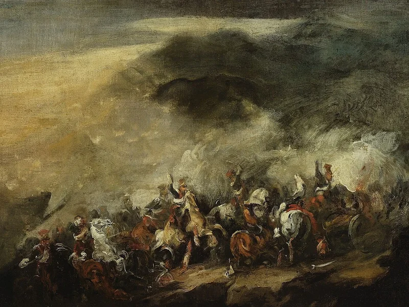 1800-Piotr Michaowski - Battaglia di Somosierra - Museo Nazionale di Varsavia
